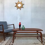 Scandinavian coffee table Hovmand Olsen in teak 1960
