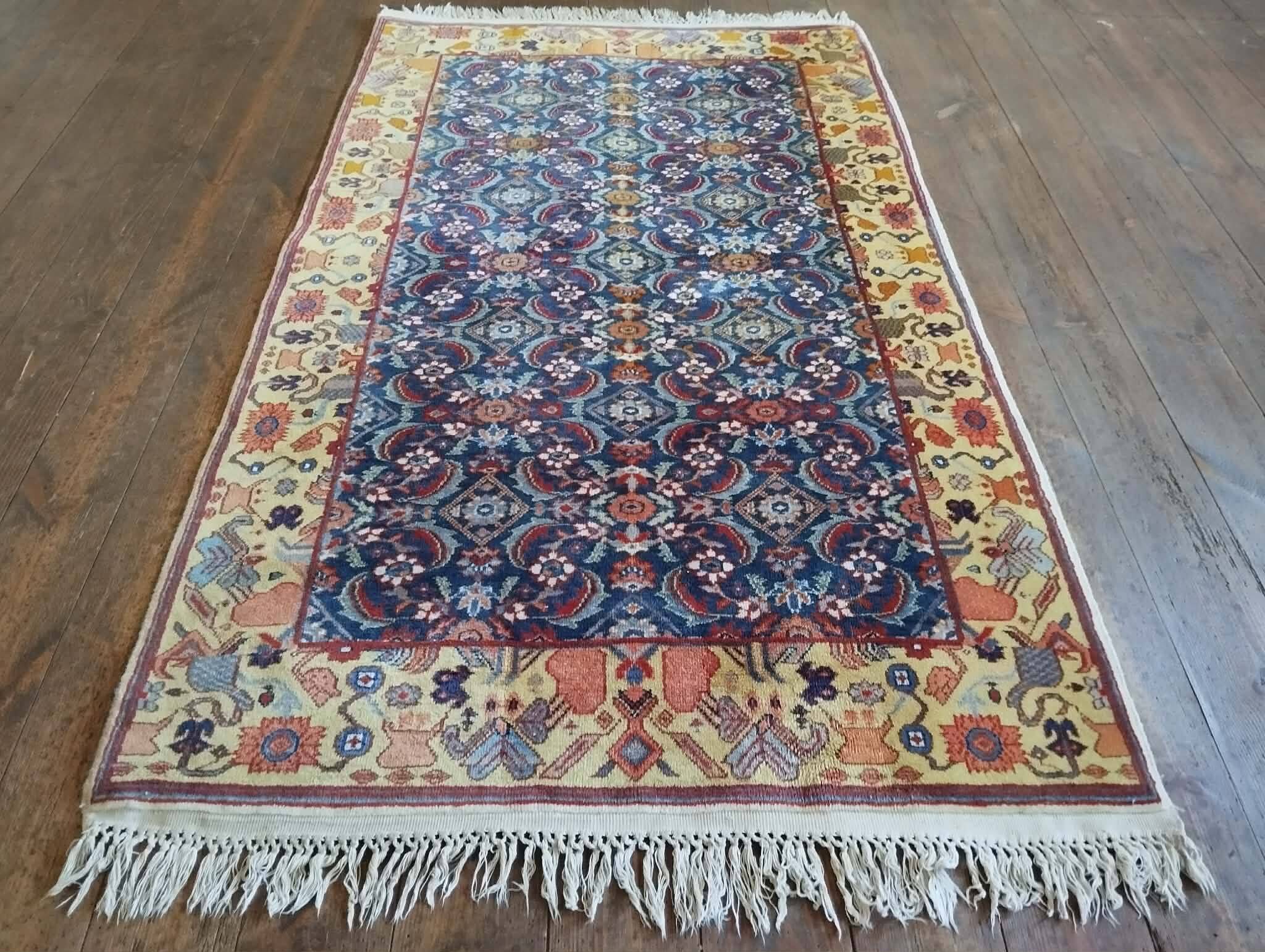 Handmade Indo Herati rug 157x90cm