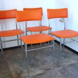 A set of 4 chairs in 1980s Modern style