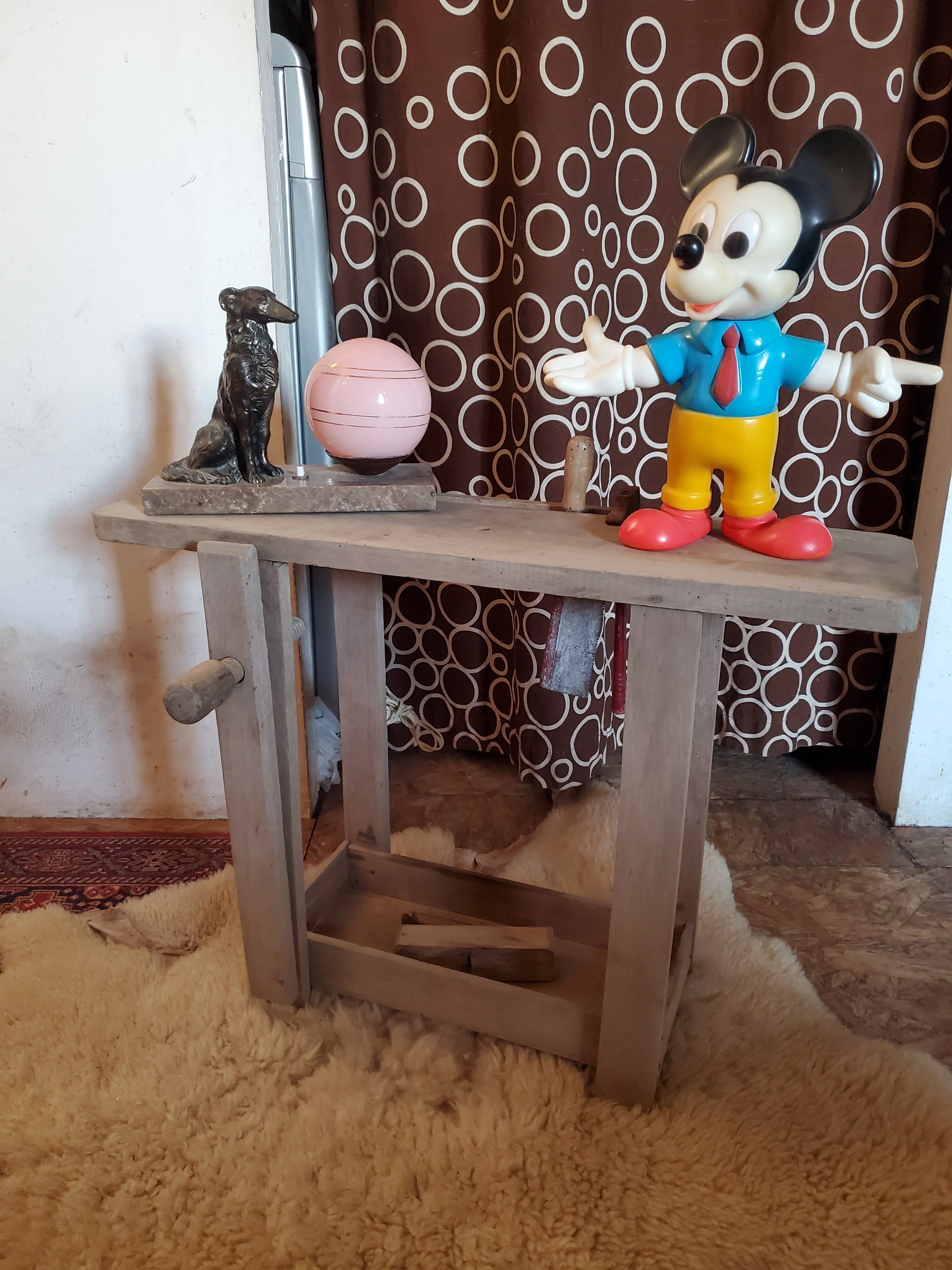 Wood workbench