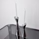 Pair of Swan candlesticks by Matthew Hilton, England, 1980