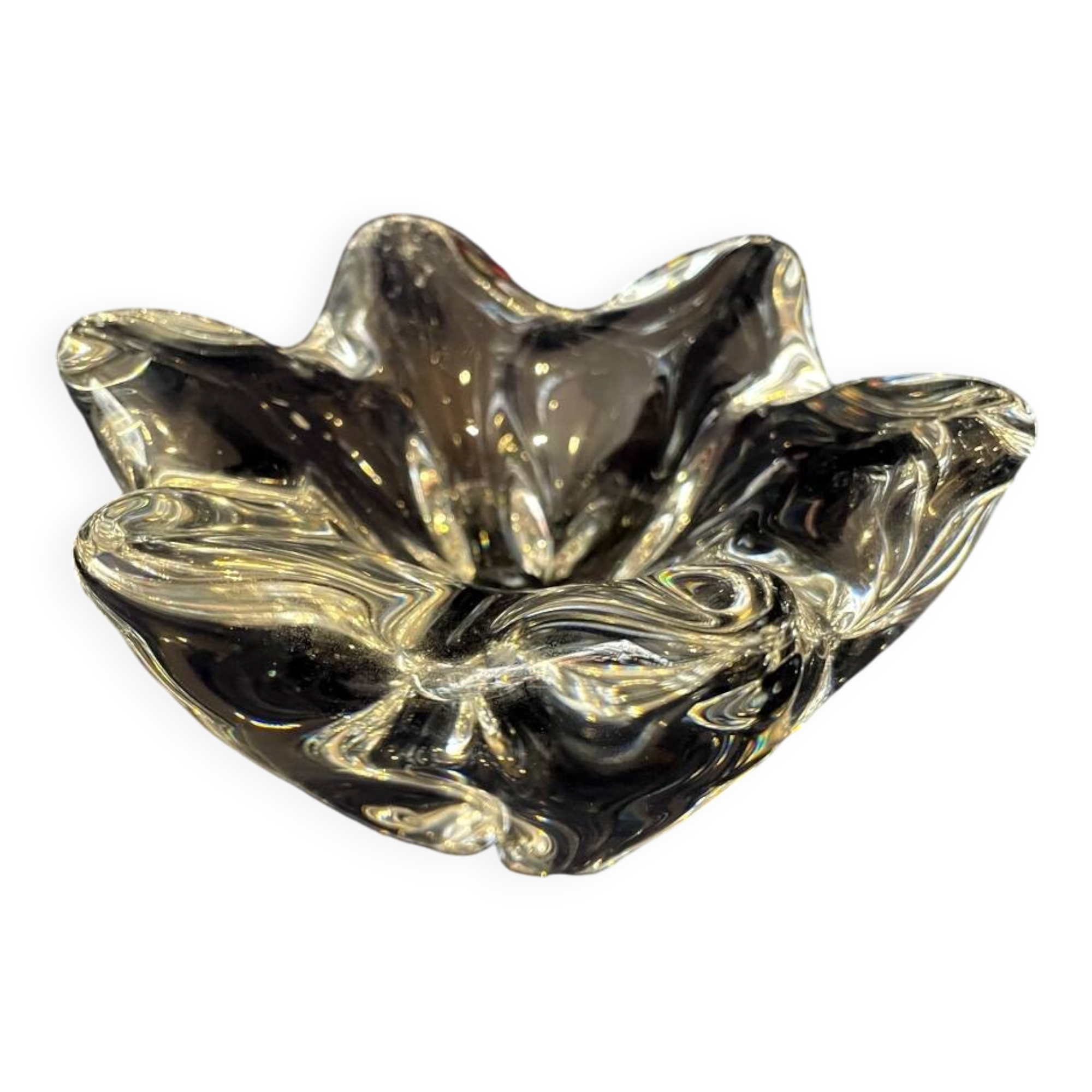 Baccarat crystal ashtray or pocket tray elegant shape