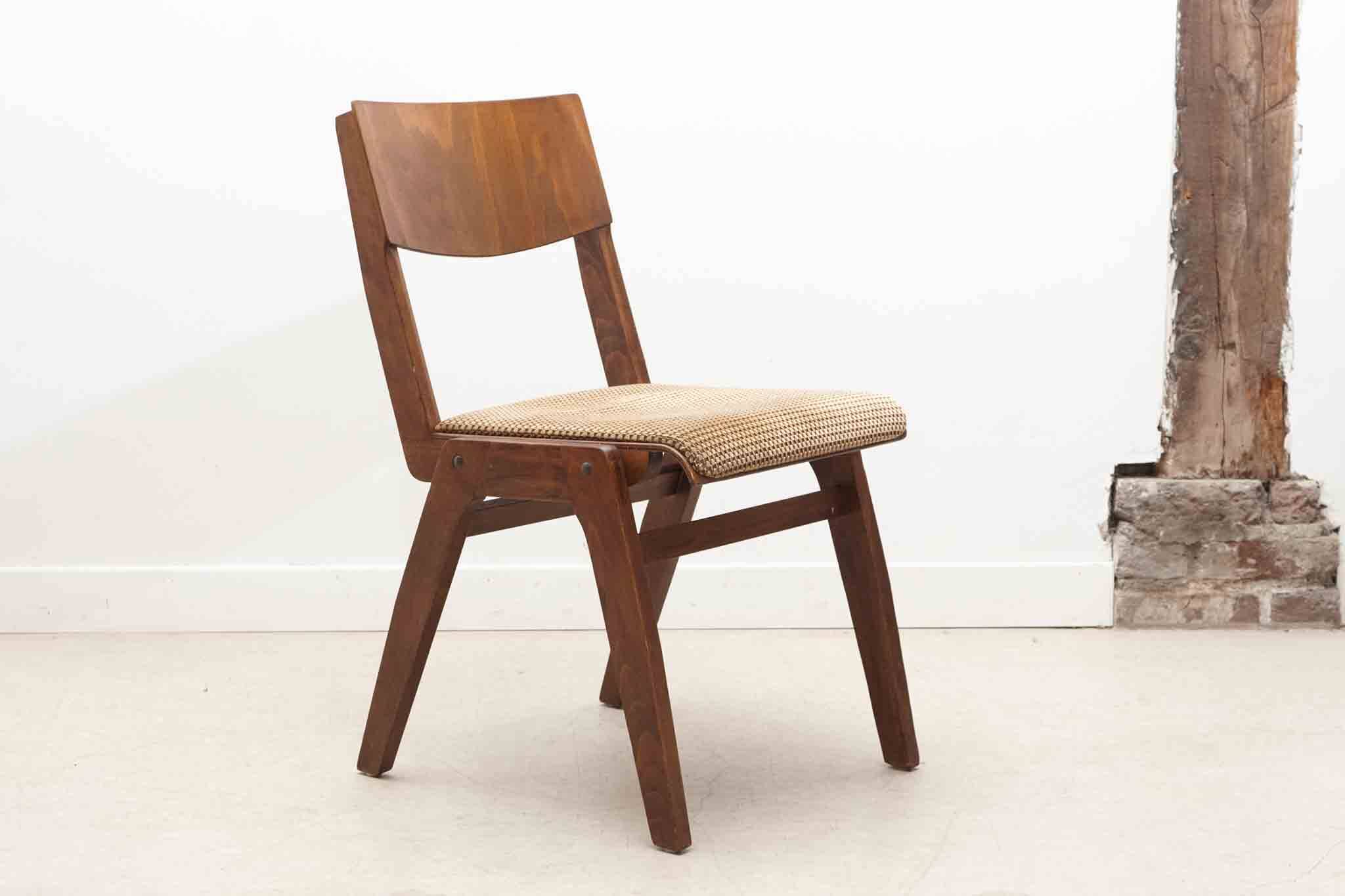 Scandinavian style bistro chair in dark oak