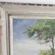 peinture à l'huile ancienne paysage signée Marceau peinture à l'huile encadrée