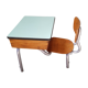 One-piece school desk