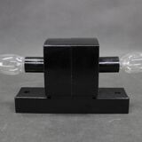 Mid-century Czech wall light in bakelite and glass, 1960s