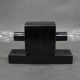 Mid-century Czech wall light in bakelite and glass, 1960s