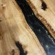 Oak resin table