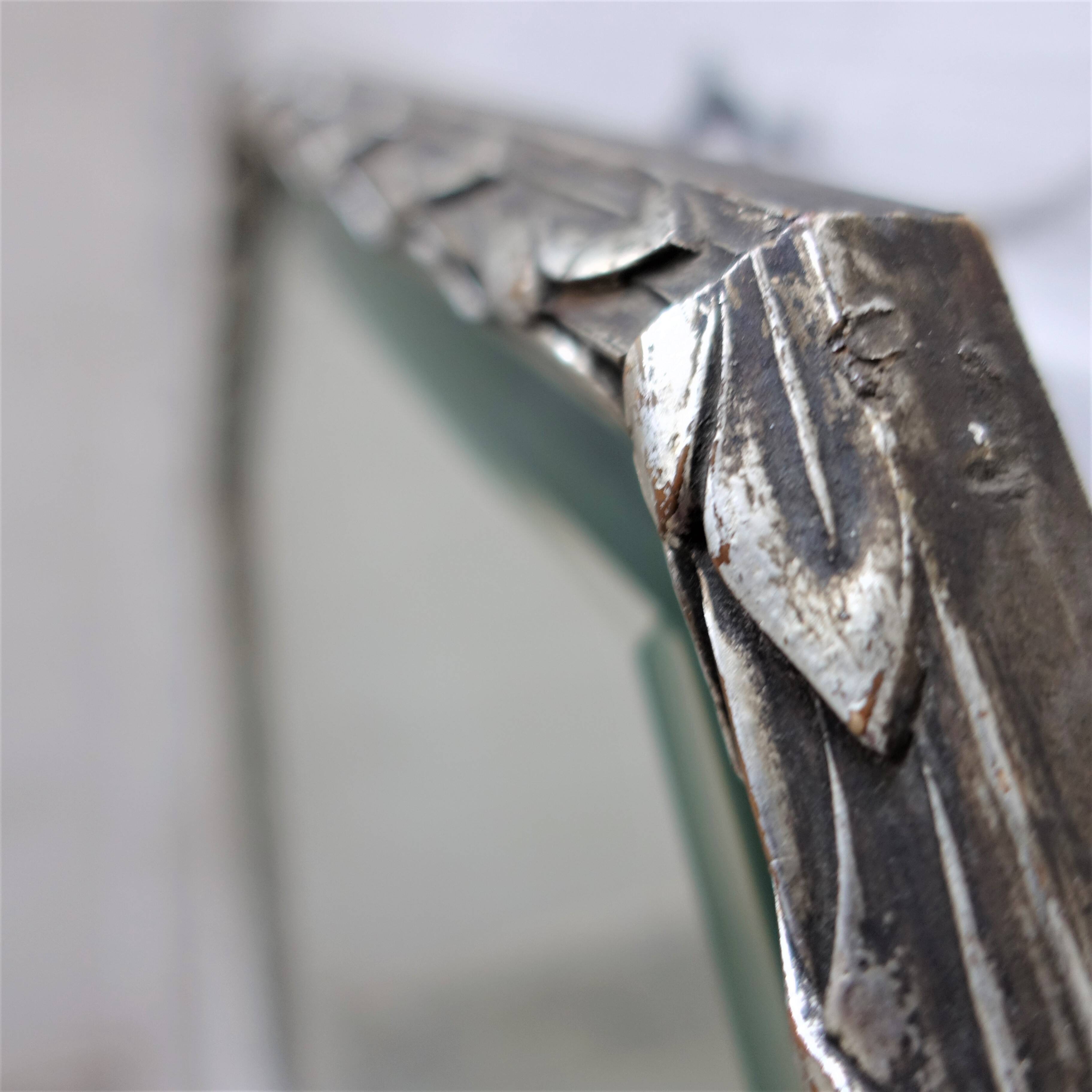 Vintage octagonal mirror