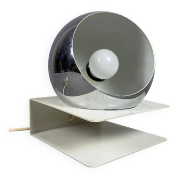 Lampe de table en métal Orb Eye Goffredo Reggiani Space Age vintage années 70