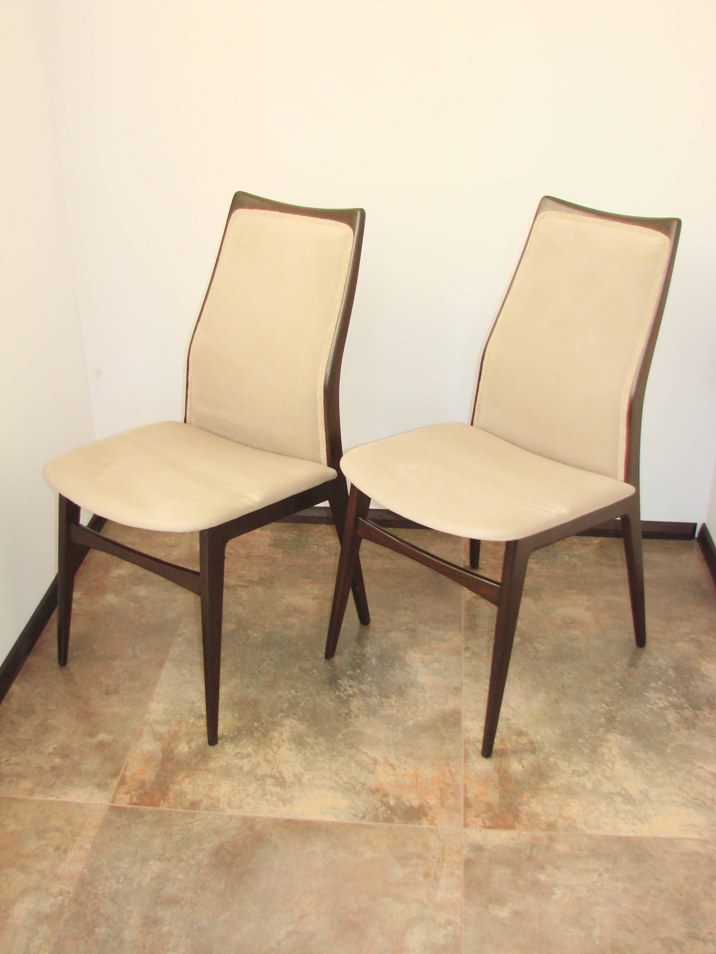 A pair of chairs by Wilhelm Benze GmbH, 1960s.