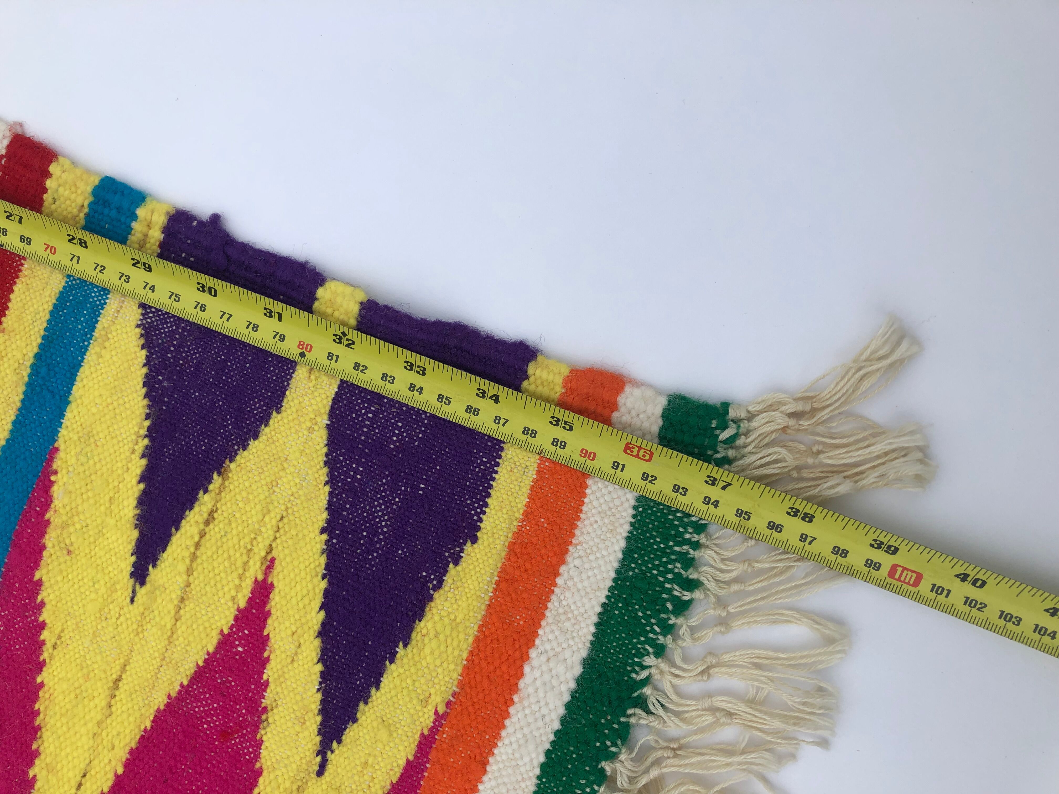 XXL Vintage Handmade Algerian Berber Ethnic Bohemian Antique Carpet - Area Rug 399x217