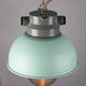 Vintage mint industrial hanging light from TEP