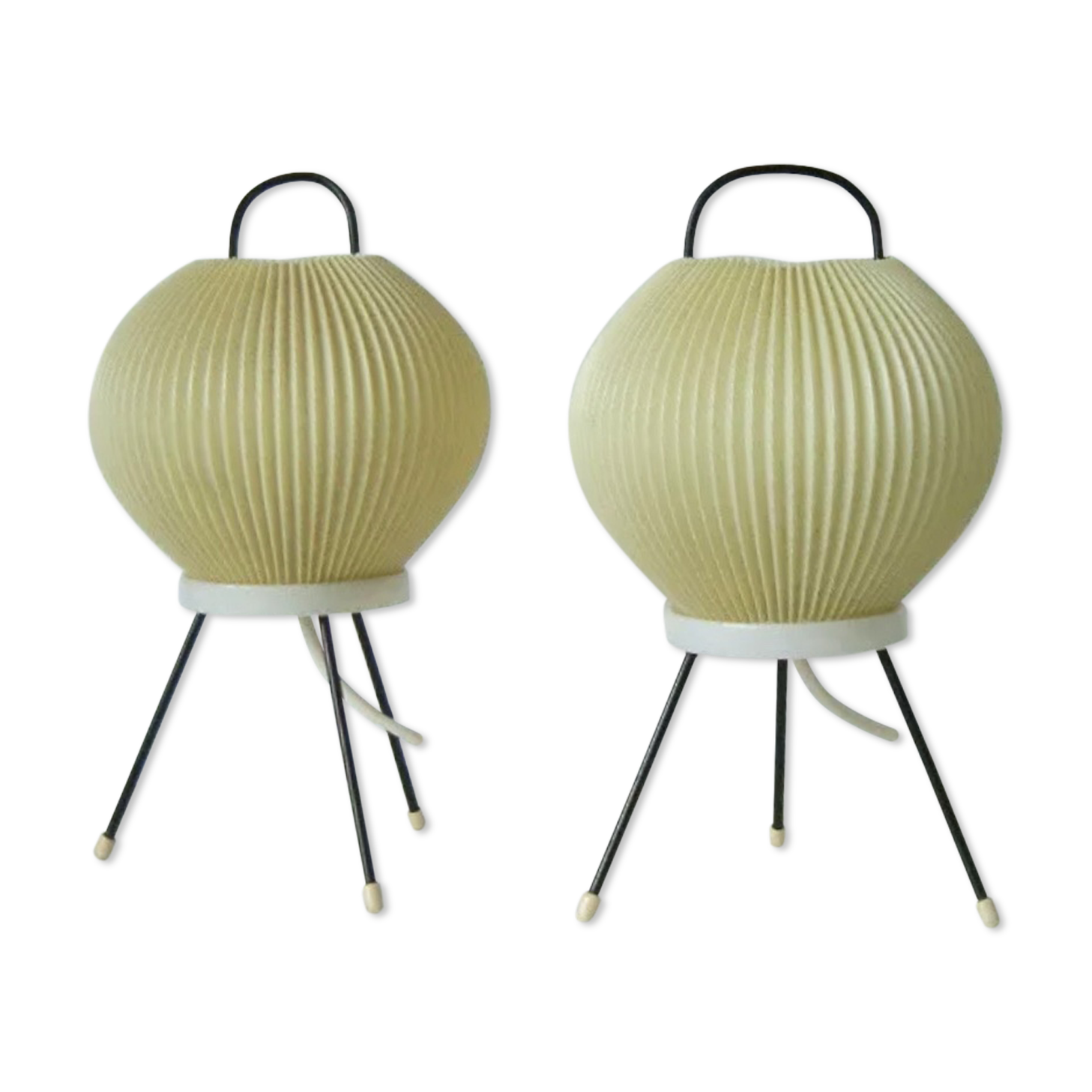 Pair of Rispal table lamps, 50s