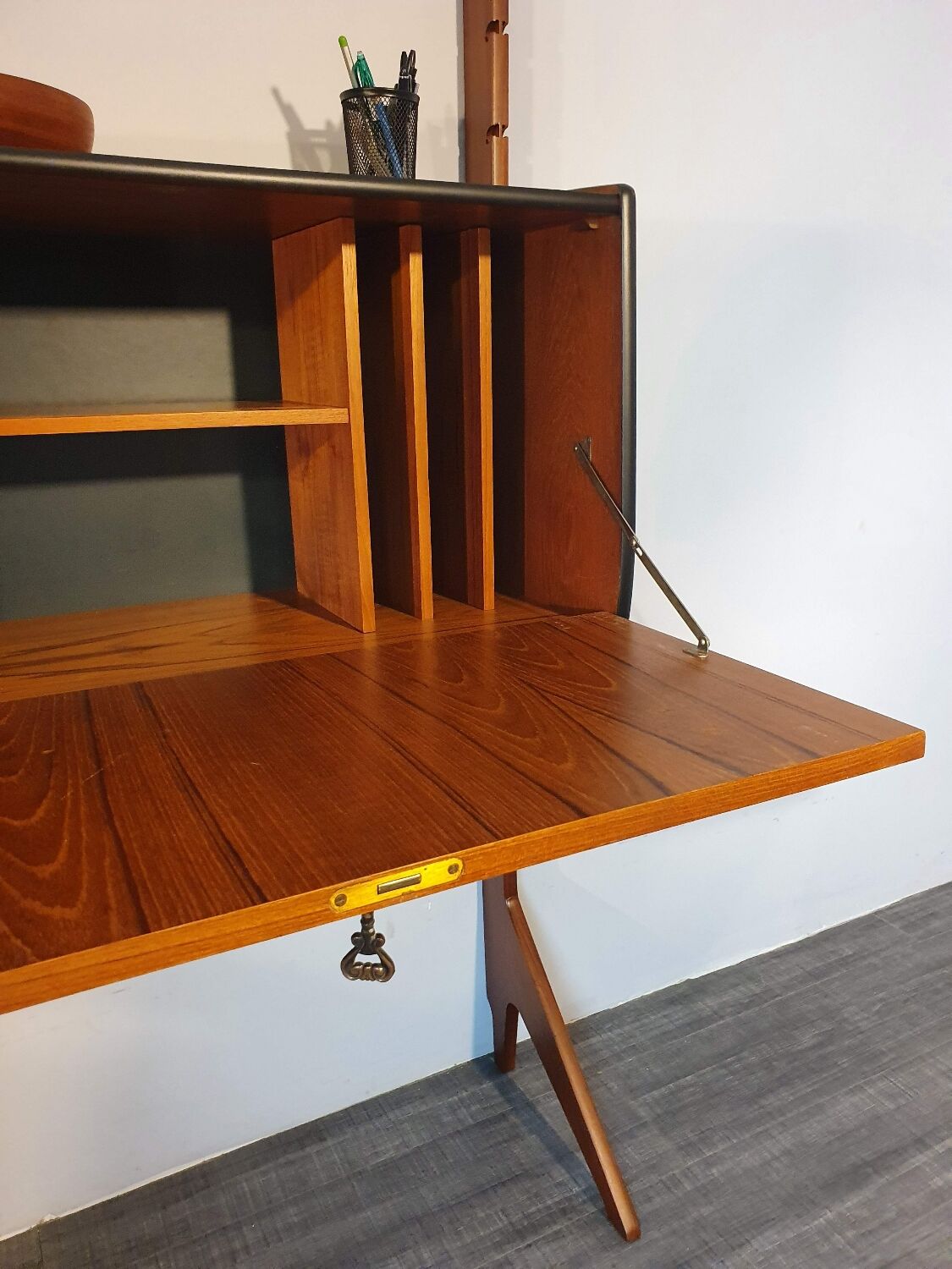 Norwegian Ergo Secretary Furniture, Scandinavian Vintage 1960s