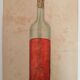 School drawing, study 20s to frame "bottle of wine"