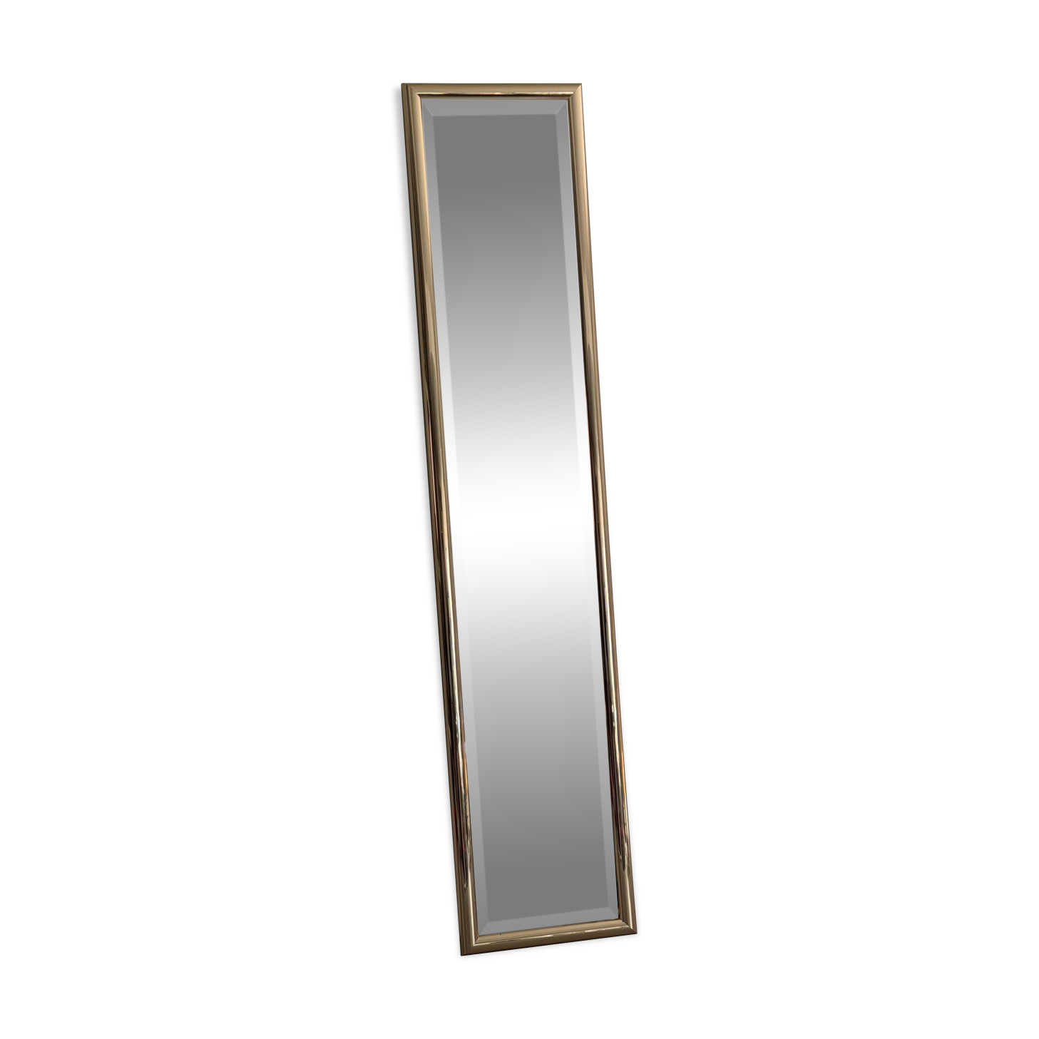 Rectangular wall mirror with a gold metal frame by Schöninger, 1970s, Germany.