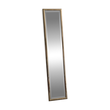 Miroir mural rectangulaire à cadre métallique doré par Schöninger, années 1970, Allemagne