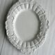 Antique white ceramic dish, made in Italy.