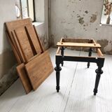 Ancient oak farm table with extensions 218 cm