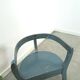 Old wooden blue set of chairs with flowers from Sweden