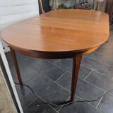 Scandinavian round teak table from the 60s