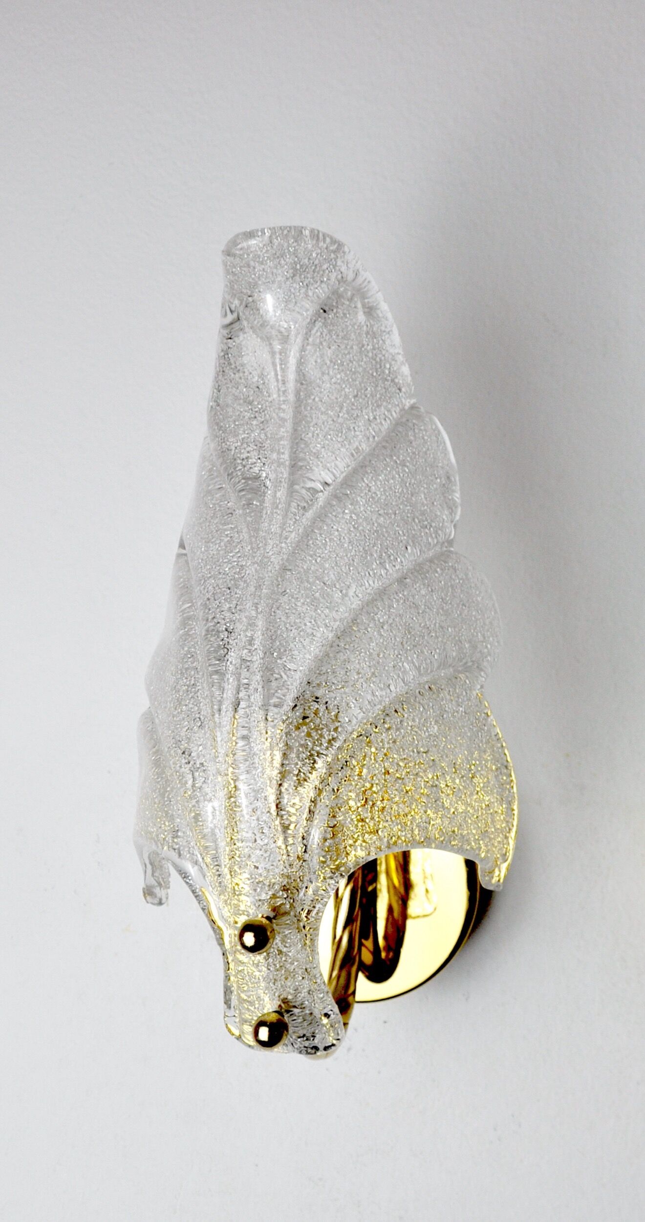 Wall lamp "leaf" by Carl Fagerlund, Murano glass, Germany, 1970