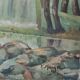 Oil on canvas, signed Francis Maurel, Provençal painter, 1941