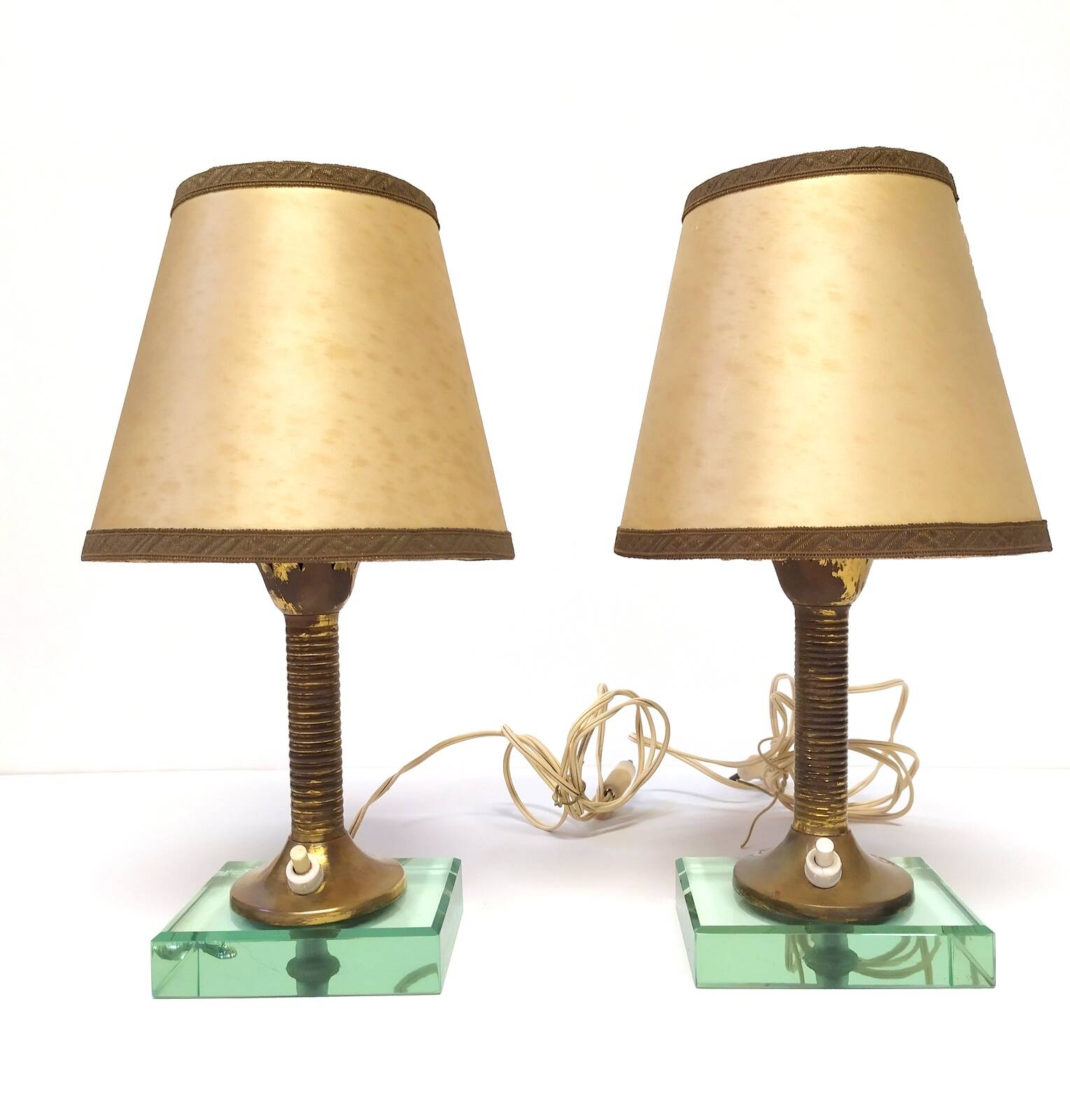 Table Lamps Pietro Chiesa style , 1940s, Set of 2