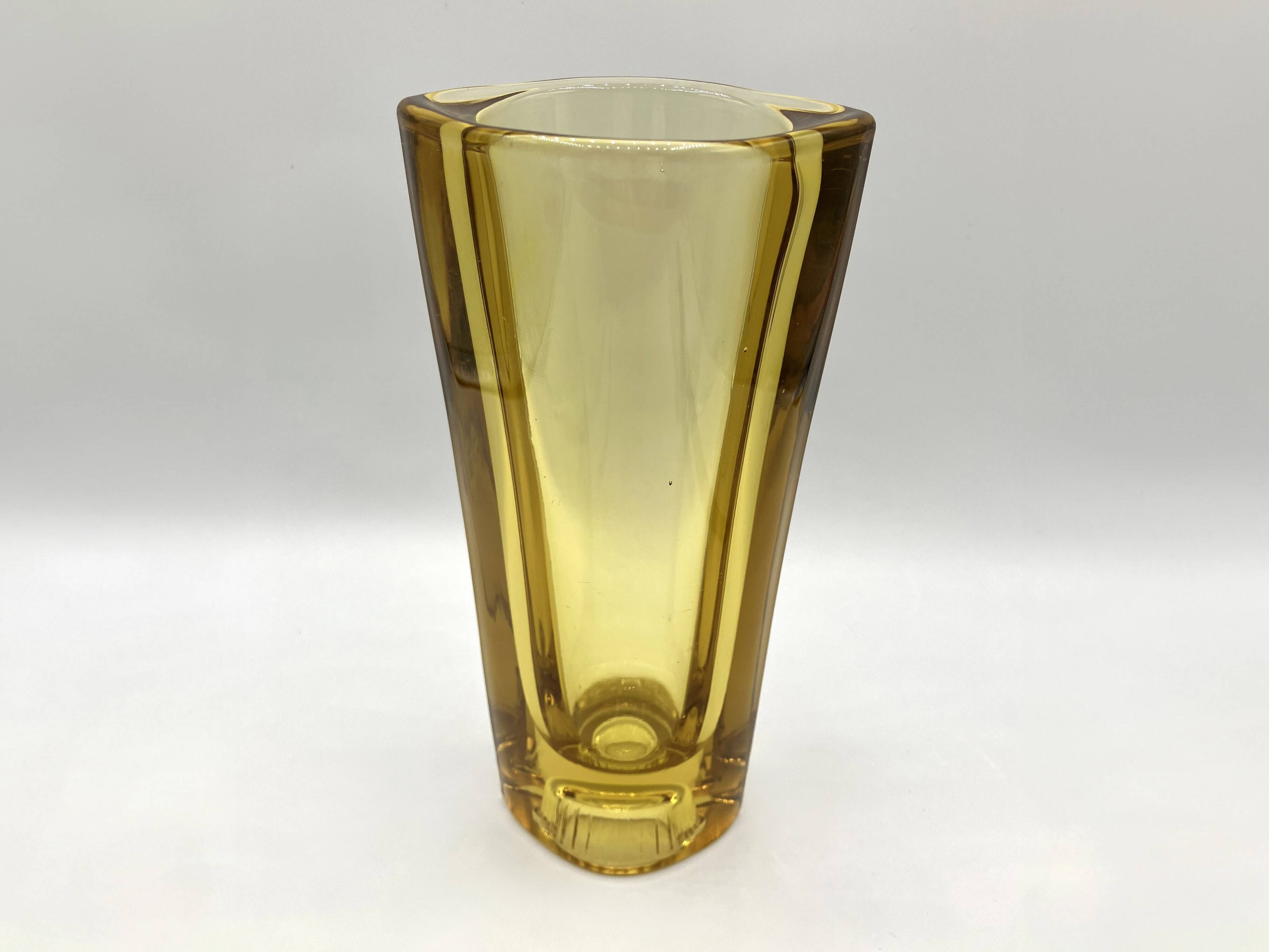 SKLO UNION vase • Rosice glassware • Design Milos Filip, 1960