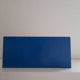 Blue metal mail holder from the 70s