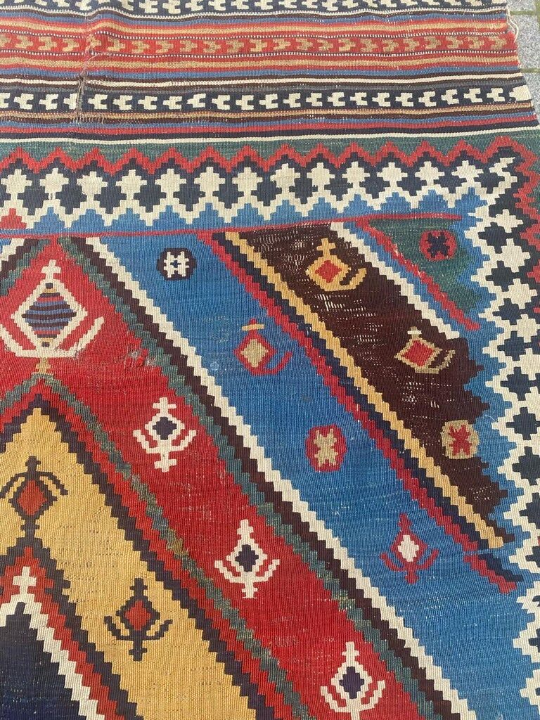 Kilim Qashqai ancient tribal 300x145 cm