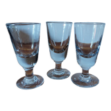 Lot of 3 old absinthe glasses
