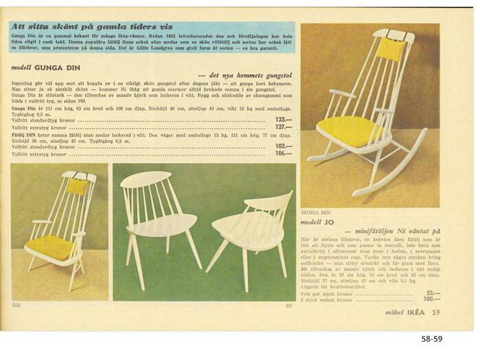 IKEA rocking chair 1960