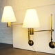 Pair orientable sconces V-393 Hans-Agne Jakobsson for AB Markaryd Sweden, brass