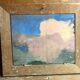 Oil on panel signed with vintage wooden frame