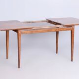Original Mid-Century Walnut Folding Table, Made by Mier Topolcany, Czech, 1950s