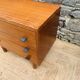 Vintage chest of drawers with leather handles – 1950s/60s