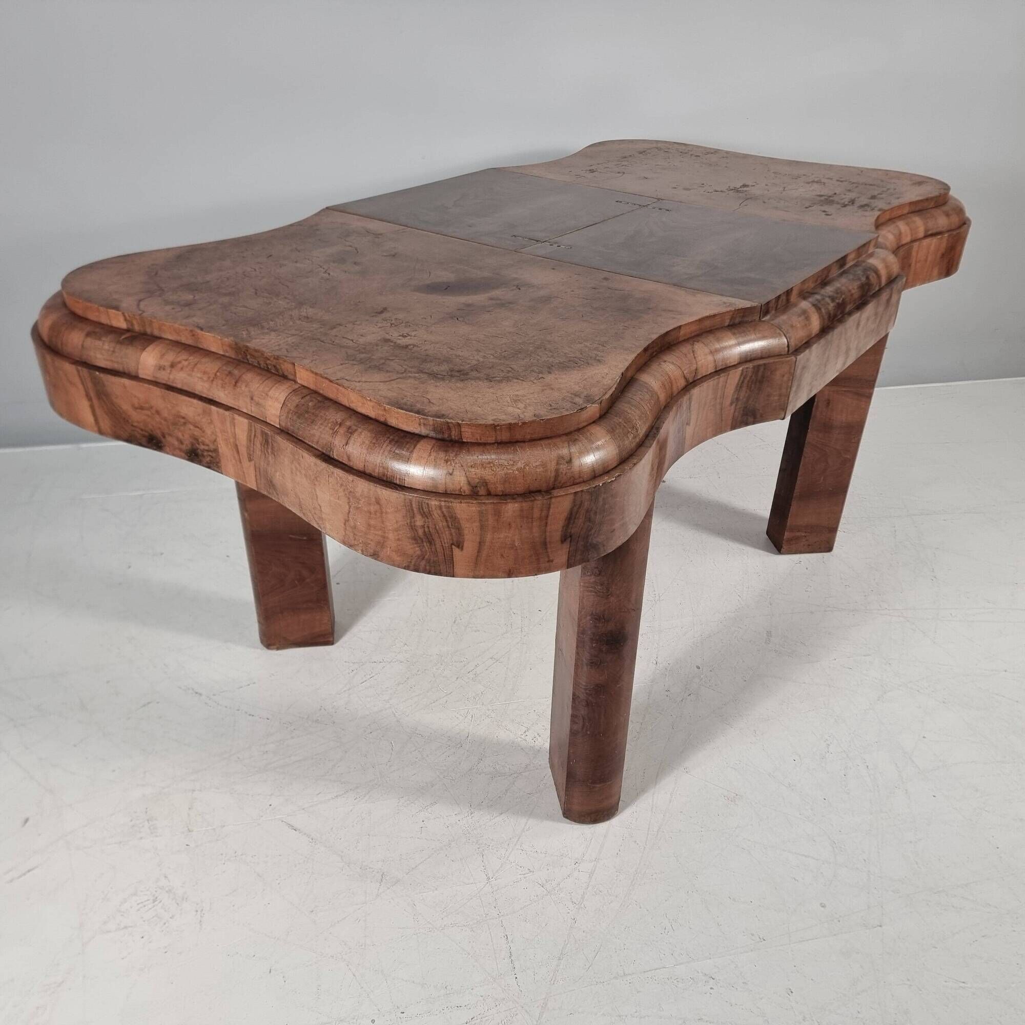 Art Deco Wood Table, 1940s