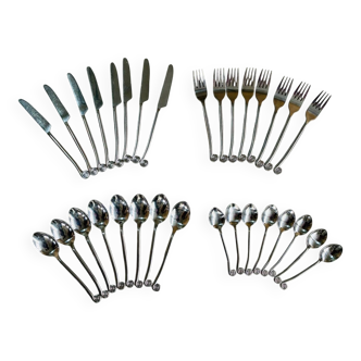 Spiral cutlery Geneviève Lethu for 8 people