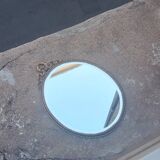 Louis XVI style gilded oval mirror