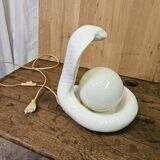 Cobra snake lamp 1970 1980 Avobin Italy