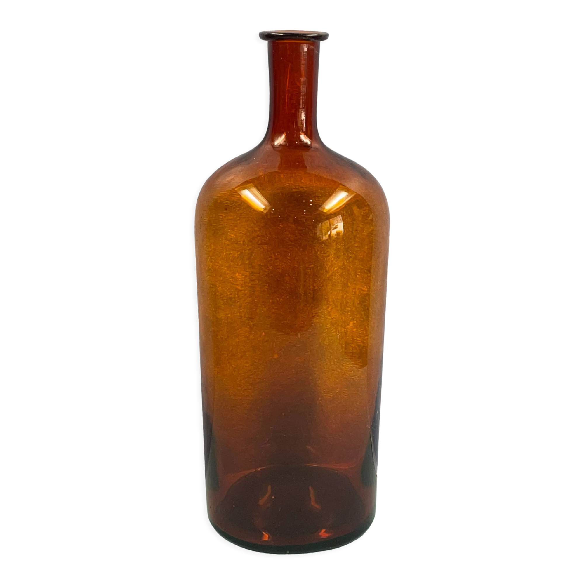 Pharmacy bottle in tinted glass
