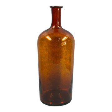 Bouteille de pharmacie en verre teinté