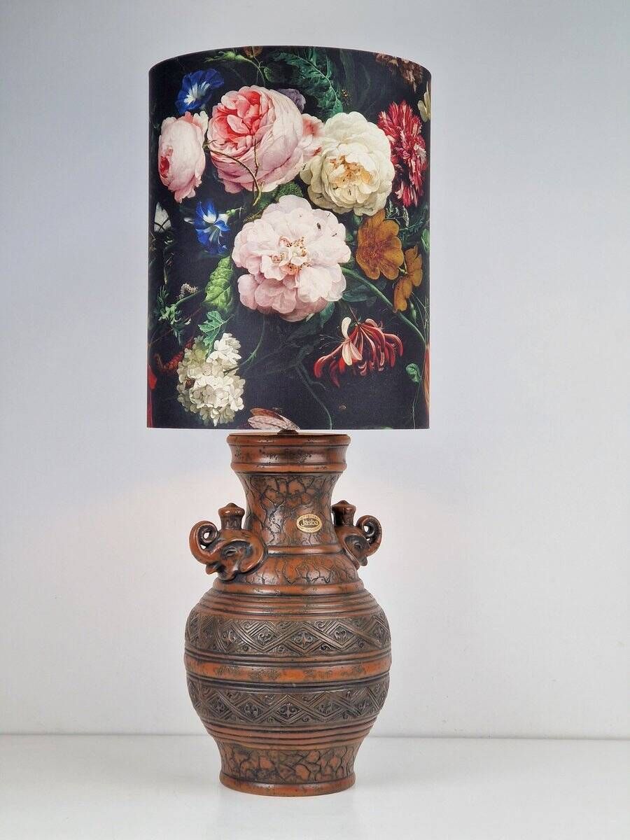 Vintage Fat Lava Ceramic Floor Lamp from Jasba, West-Germany, 1970s