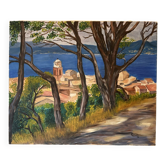 Peinture huile sur toile < saint tropez >