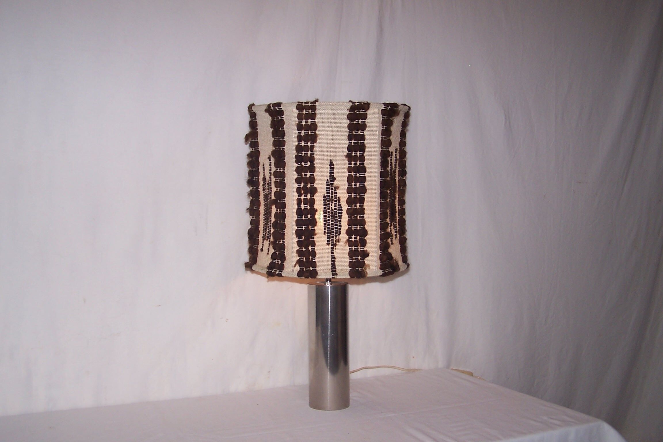 Stainless lamp - 70s