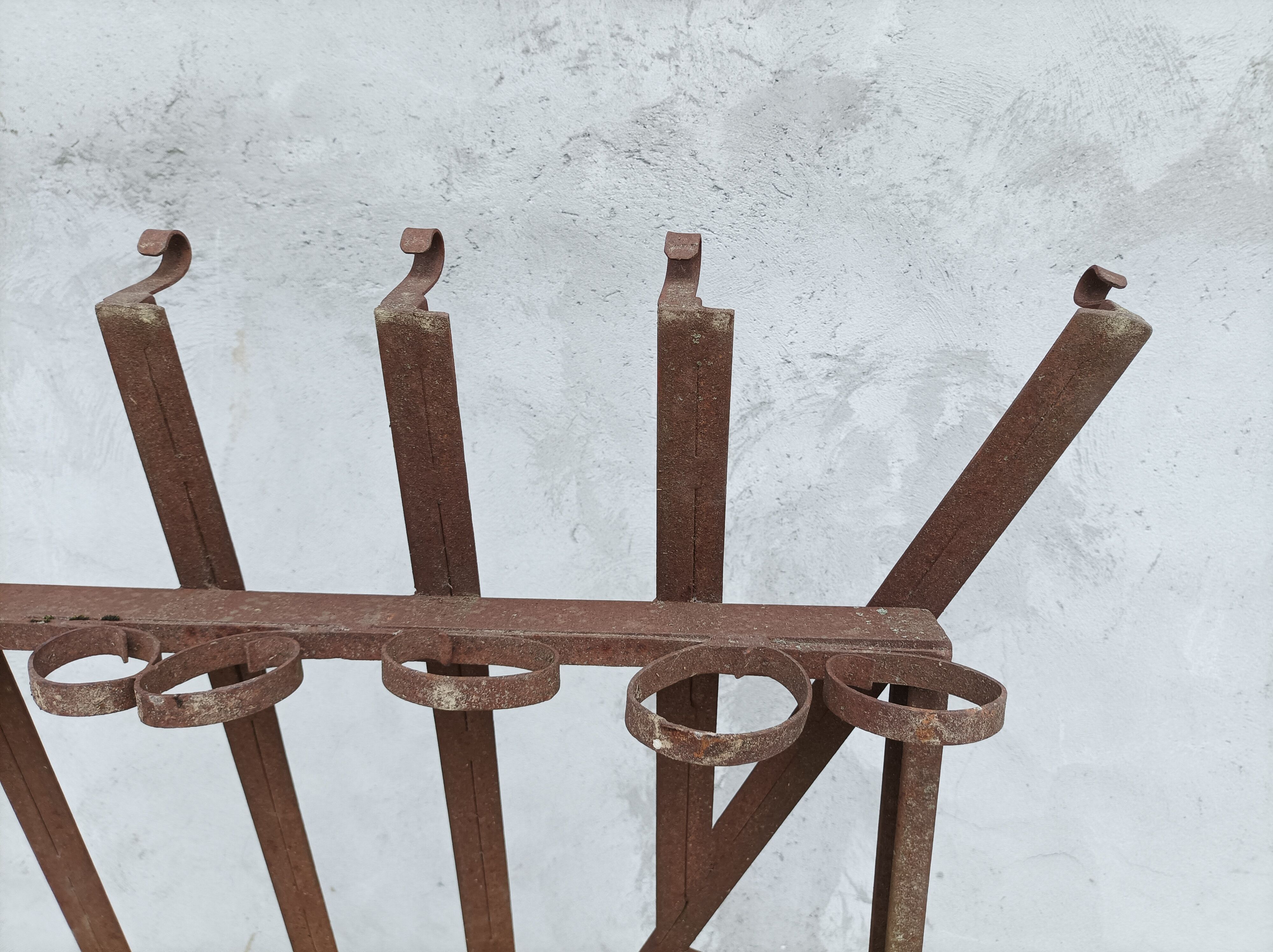 Old wrought iron canopy