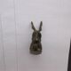 Rabbit-shaped brass paper press