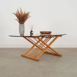 Table basse en hêtre, design danois, années 1990, designer : Andreas Hansen, production : Haslev Møbelsnedkeri
